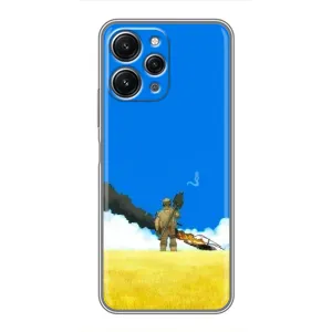Чехлы на военную тематику для Xiaomi Redmi 12 (5G) (Попадание)
