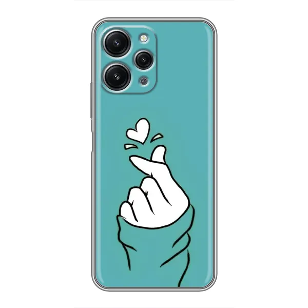 Чехол с рисунком «Сердечко на бирюзовом» для Xiaomi Redmi 12 (5G) Чехол с рисунком «Сердечко на бирюзовом» для Xiaomi Redmi 12 (5G)
