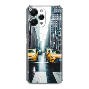 Силиконовый бампер (Работники) на Xiaomi Redmi 12 (5G) (Такси)