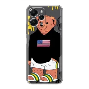 Чехлы Мишка Тедди для Редми 12 (5G) (Teddy USA)