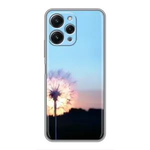 Силіконовий Чохол з кульбабками на Xiaomi Redmi 12 (5G) (Захід з кульбабкою)