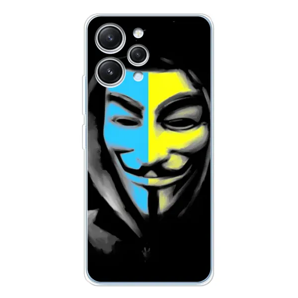Чехол с рисунком «Анонимус патриот» для Xiaomi Redmi 12 Чехол с рисунком «Анонимус патриот» для Xiaomi Redmi 12