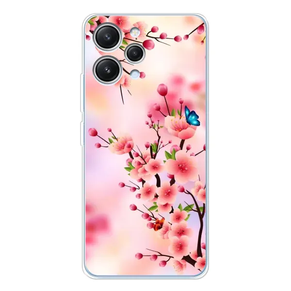 Чехол с рисунком «Бабочки на сакуре» для Xiaomi Redmi 12 Чехол с рисунком «Бабочки на сакуре» для Xiaomi Redmi 12