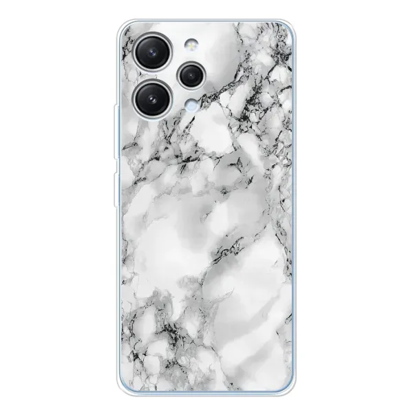 Чехол с рисунком «Белый мрамор» для Xiaomi Redmi 12 Чехол с рисунком «Белый мрамор» для Xiaomi Redmi 12