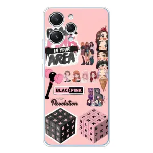 Чехлы с картинкой для Xiaomi Redmi 12 (BLACK PINK коллаж)