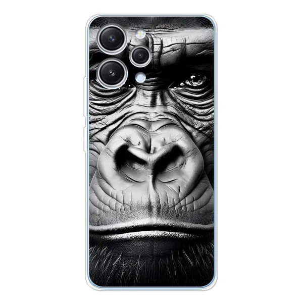 Чехол с рисунком «Черная обезьяна» для Xiaomi Redmi 12 Чехол с рисунком «Черная обезьяна» для Xiaomi Redmi 12