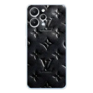 Текстурний Чохол Louis Vuitton для Редмі 12 (Чорний ЛВ)