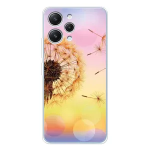 Силиконовый Чехол с одуванчиками на Xiaomi Redmi 12 (Цветок-одуванчик)