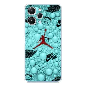 Силіконовый Чохол Nike Air Jordan на Редмі 12 (Джордан Найк)
