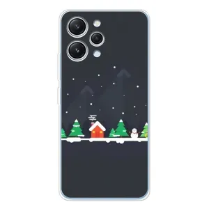 Силіконовий бампер на різдво для Xiaomi Redmi 12 (Місто зимове)