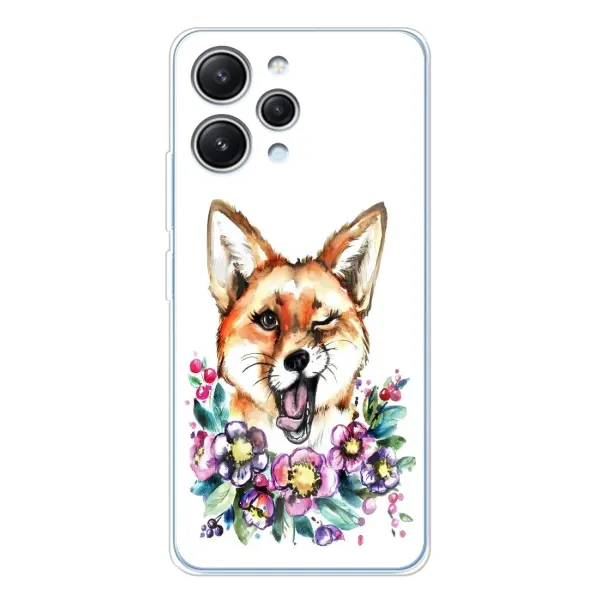Чехол с рисунком «Хитрая лиса» для Xiaomi Redmi 12 Чехол с рисунком «Хитрая лиса» для Xiaomi Redmi 12
