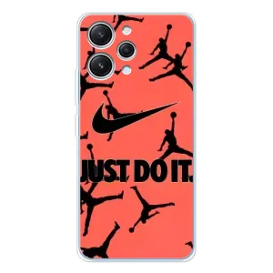 Силіконовый Чохол Nike Air Jordan на Редмі 12 (Just Do It)