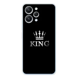 Чохол (Корона на чорному фоні) для Редмі 12 (KING)