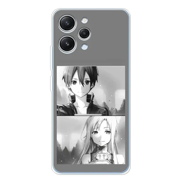 Чехол с рисунком «Кирито-Асуна» для Xiaomi Redmi 12 Чехол с рисунком «Кирито-Асуна» для Xiaomi Redmi 12
