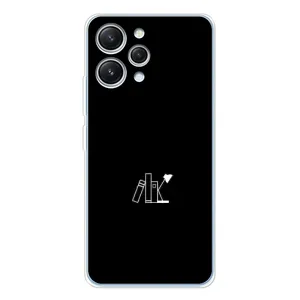 Чохол з картинками на чорному фоні для Xiaomi Redmi 12 (Книжки)