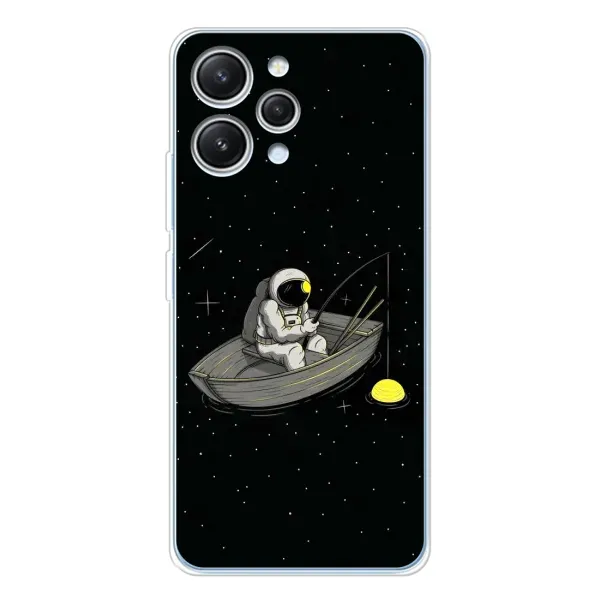 Чехол с рисунком «Космонавт на рыбалке» для Xiaomi Redmi 12