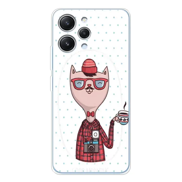 Чехол с рисунком «Кот аристократ» для Xiaomi Redmi 12 Чехол с рисунком «Кот аристократ» для Xiaomi Redmi 12