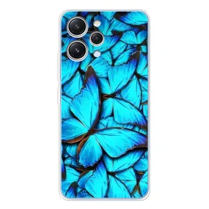 Силиконовый бампер с картинкой животных для Xiaomi Redmi 12 (Крылья бабочек)