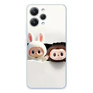 Чехол с принтом Лабубу для Xiaomi Redmi 12 (Фигурки Labubu)