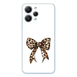 Чехол банты для Xiaomi Redmi 12 (Леопардовый принт)