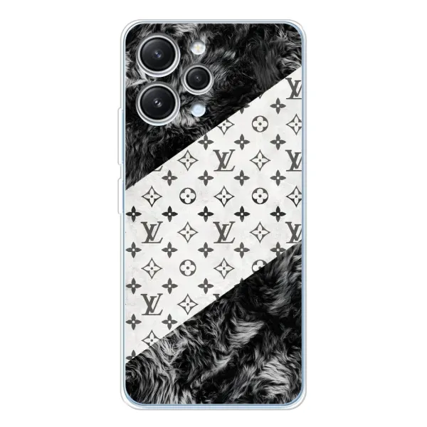 Чехол с рисунком «LV на белом» для Xiaomi Redmi 12