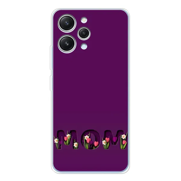 Чехол с рисунком «Мама с цветами» для Xiaomi Redmi 12 Чехол с рисунком «Мама с цветами» для Xiaomi Redmi 12
