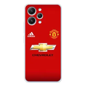 Силиконовые Чехлы принт Футбол на Xiaomi Redmi 12 (Man United)