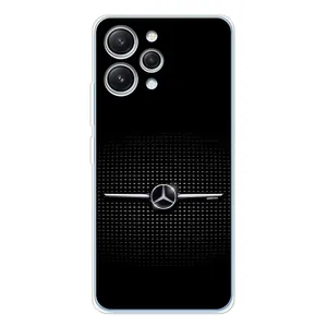 Силиконовый бампер с картинкой машины на Xiaomi Redmi 12 (Mercedes)