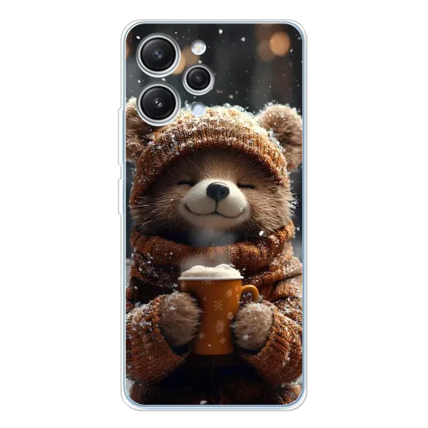 Чехол с рисунком «Медвежонок с кофе» для Xiaomi Redmi 12 Чехол с рисунком «Медвежонок с кофе» для Xiaomi Redmi 12