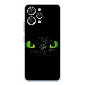 Чехол дракон Беззубик для Xiaomi Redmi 12 (Глаза Беззубика)