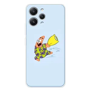 Чехлы с Патриком на Xiaomi Redmi 12 (Патрик с подушкой)