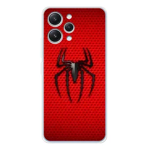 Чехол Супергерой Человека Паука на Xiaomi Redmi 12 (Паук марвел)