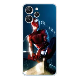 Чехол Супергерой Человека Паука на Xiaomi Redmi 12 (Паук на доме)