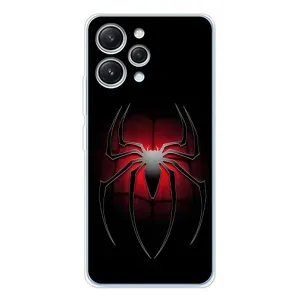 Чехол Супергерой Человека Паука на Xiaomi Redmi 12 (Паук)