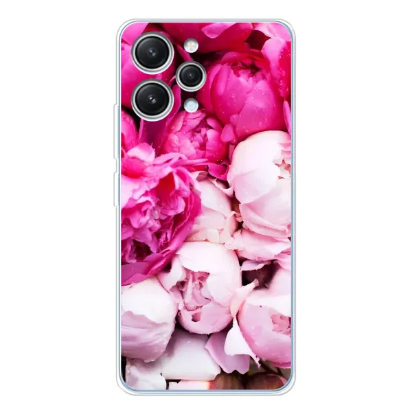 Чехол с рисунком «Пионы» для Xiaomi Redmi 12 Чехол с рисунком «Пионы» для Xiaomi Redmi 12