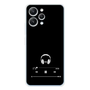 Чохол з картинками на чорному фоні для Xiaomi Redmi 12 (Плеєр)