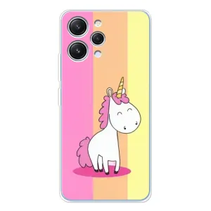 Чехол Unicorn на Xiaomi Redmi 12 (Радужный Единорог)