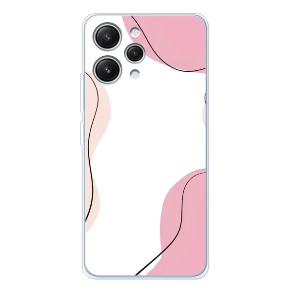 Чехол с рисунком «Розовый фон» для Xiaomi Redmi 12 Чехол с рисунком «Розовый фон» для Xiaomi Redmi 12