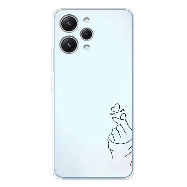 Чехол с рисунком «Сердце на голубом» для Xiaomi Redmi 12