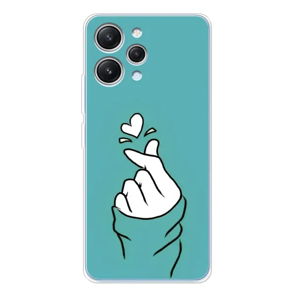 Чехол с рисунком «Сердечко на бирюзовом» для Xiaomi Redmi 12