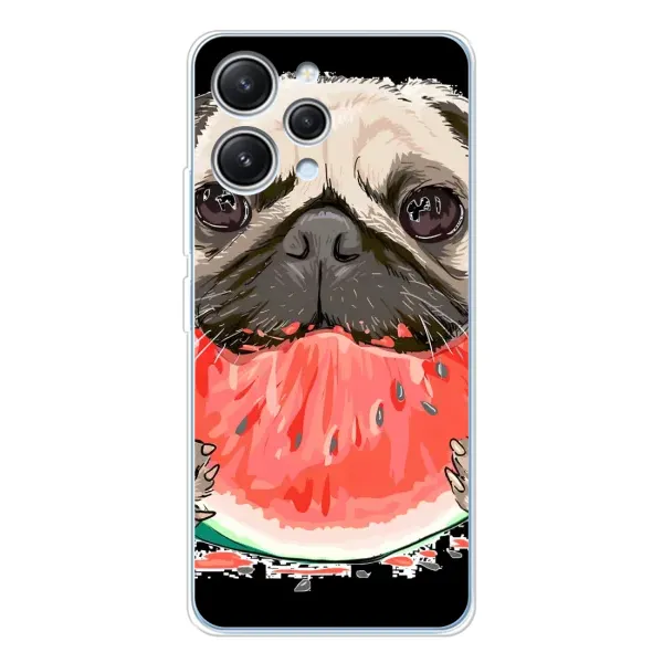 Чехол с рисунком «Смешной Мопс» для Xiaomi Redmi 12 Чехол с рисунком «Смешной Мопс» для Xiaomi Redmi 12