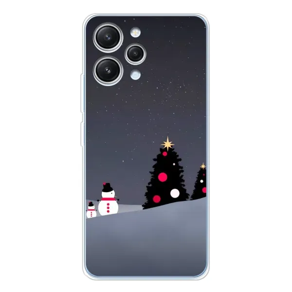 Чехол с рисунком «Снеговички» для Xiaomi Redmi 12 Чехол с рисунком «Снеговички» для Xiaomi Redmi 12
