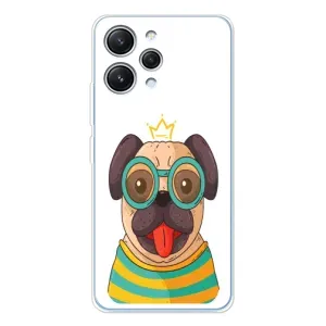 Бампер для Xiaomi Redmi 12 с картинкой "Песики" (Собака Король)