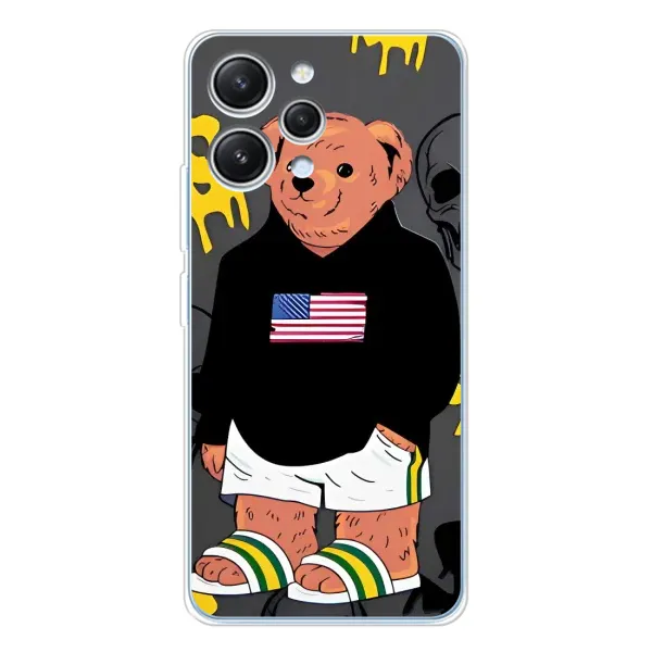 Чехол с рисунком «Teddy USA» для Xiaomi Redmi 12 Чехол с рисунком «Teddy USA» для Xiaomi Redmi 12