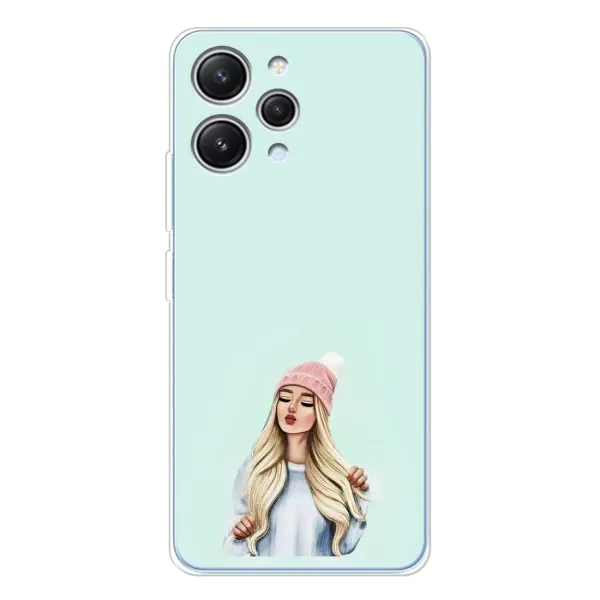 Чехол с рисунком «В шапке» для Xiaomi Redmi 12 Чехол с рисунком «В шапке» для Xiaomi Redmi 12