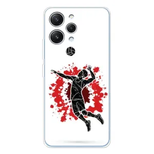 Чохли з прінтом Спортивна тематика для Xiaomi Redmi 12 (Волейболіст)