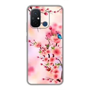 Чохол з картинкою Сакури на Xiaomi Redmi 12C (Метелики на сакурі)