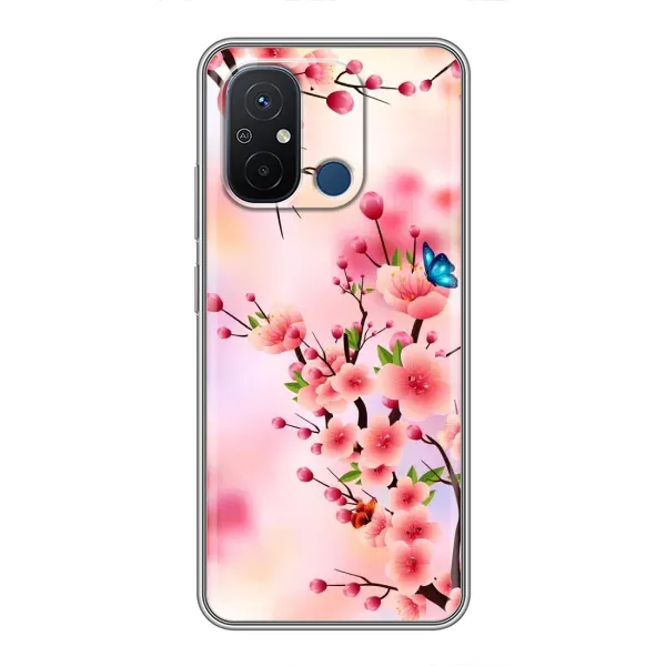 Чехол с рисунком «Бабочки на сакуре» для Xiaomi Redmi 12C Чехол с рисунком «Бабочки на сакуре» для Xiaomi Redmi 12C