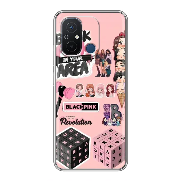 Чехол с рисунком «BLACK PINK коллаж» для Xiaomi Redmi 12C Чехол с рисунком «BLACK PINK коллаж» для Xiaomi Redmi 12C
