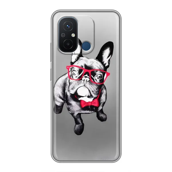 Чехол с рисунком «Бульдог в очках» для Xiaomi Redmi 12C Чехол с рисунком «Бульдог в очках» для Xiaomi Redmi 12C